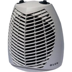 Glen GU2TS Fan Heater Upright 2kW in Light Grey